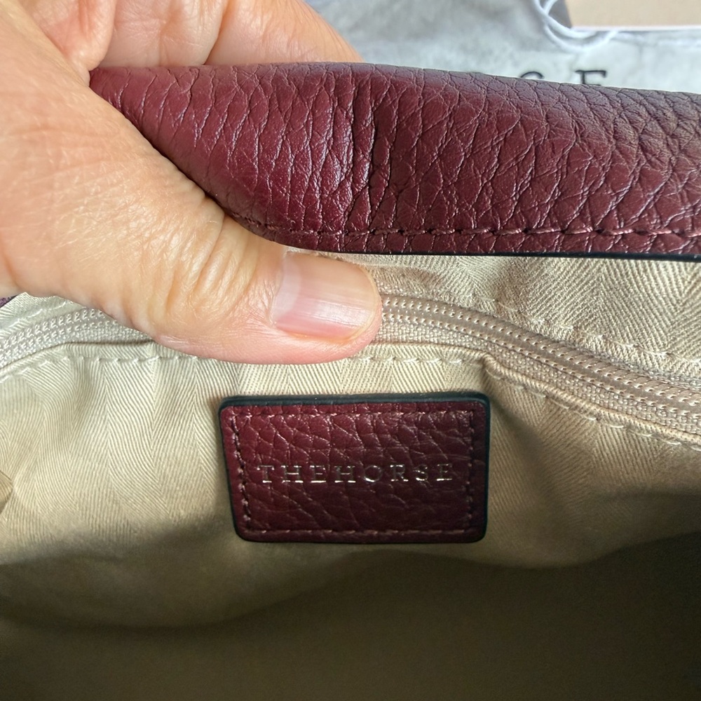The Horse Burgundy Clementine bag with silver tone hardware - Picture 6 of 7